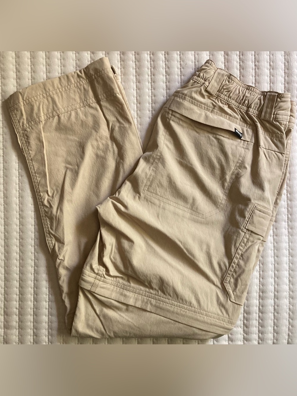 REI Co-OP Convertible Pants Women’s 2 Petite 27x27 Khaki Nylon Hiking Outdoors